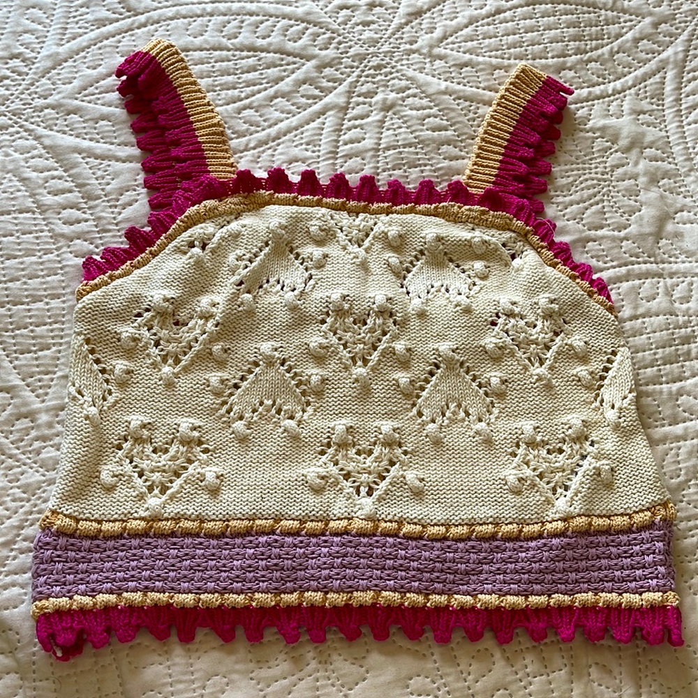NWOT Crochet Crop Top